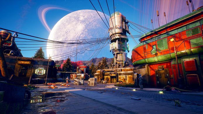 De kleurige visuals zijn een van de troeven van deze ‘The Outer Worlds’.