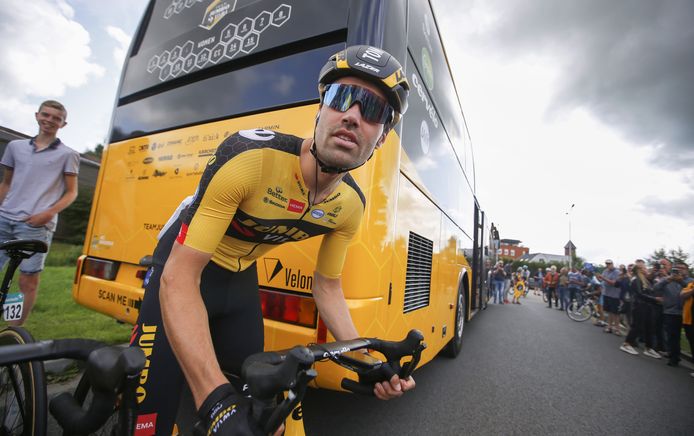 Tom Dumoulin verloor in de openingsetappe van de Benelux Tour bijna een minuut.