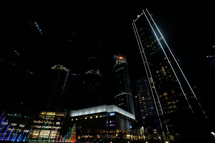 De Petronas Twin Towers in Kuala Lumpur.H