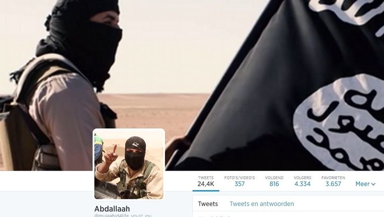 Het Twitterprofiel van Abdallaah. Beeld Twitter