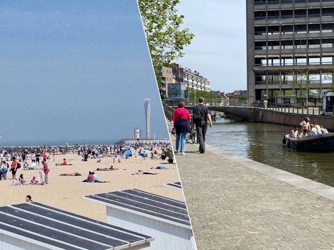 LIVE. Lenteweer laat Vlaanderen genieten: smullen van wafels in de stad, zwemmers trotseren het zeewater