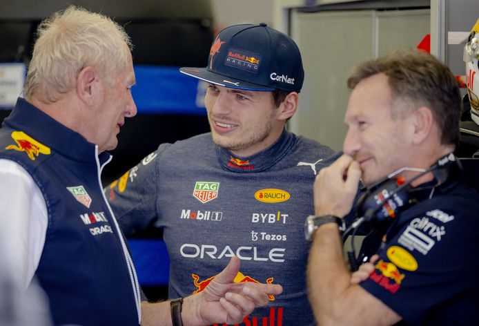 Helmut Marko, Max Verstappen en Christian Horner