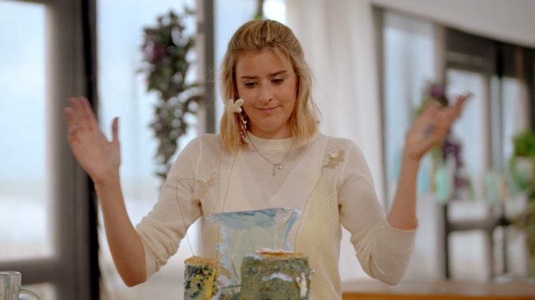 Alexandra in 'Bake Off Vlaanderen' Beeld VIER