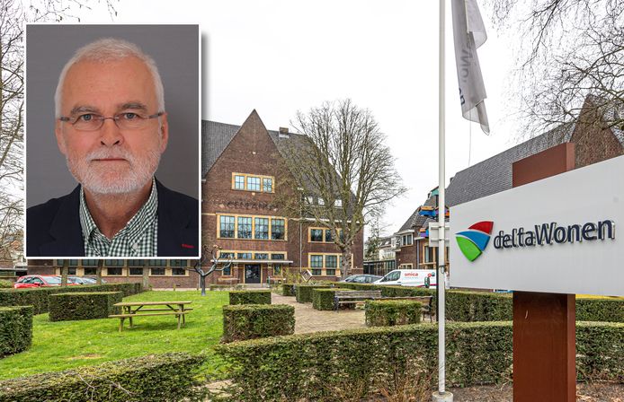 Het hoofdkantoor van deltaWonen in Zwolle. Inzet: Bernard ten Doeschate