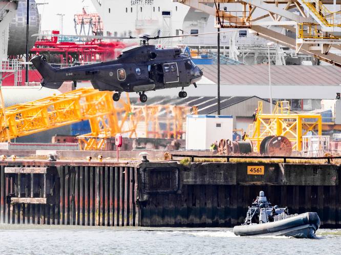 Laagvliegende helikopters in Rotterdamse haven voor grote antiterreuroefening 