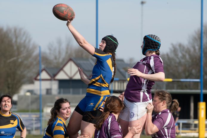 Archiefbeeld Rugby vrouwen.