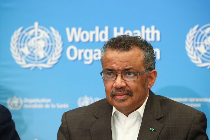 Tedros Adhanom Ghebreyesus, directeur général de l'Organisation mondiale de la santé, lors d’une conférence de presse à Genève, en Suisse, le 30 janvier 2020.