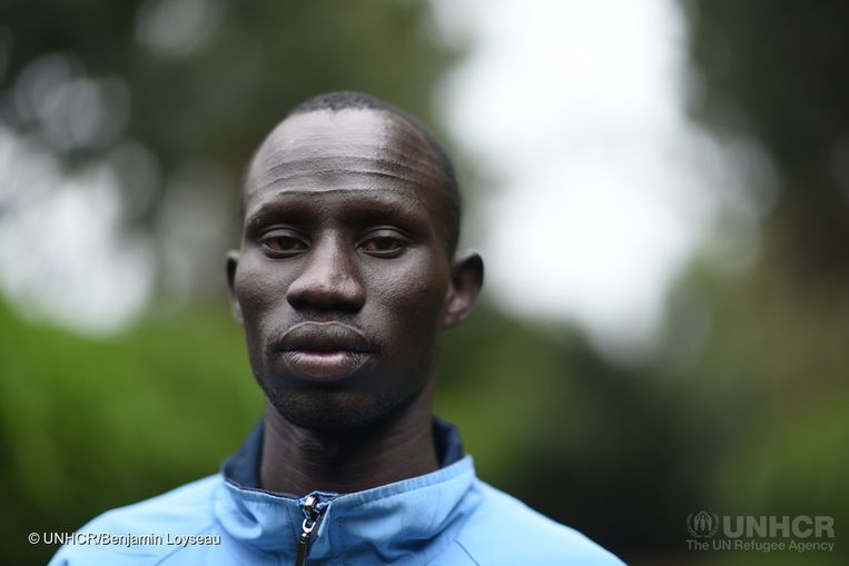 James Nyang Chiengjiek (28), een loper uit Zuid-Soedan. Beeld rv