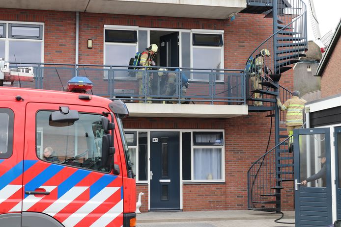 De brandweer kwam ter plaatse bij de woning in Veenendaal.