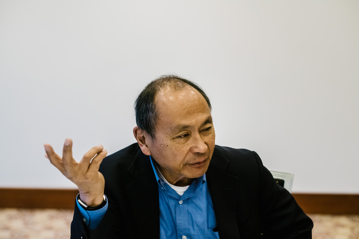 Francis Fukuyama: 'Steeds meer mensen zijn losgezongen van de werkelijkheid.' Beeld Wouter Van Vooren
