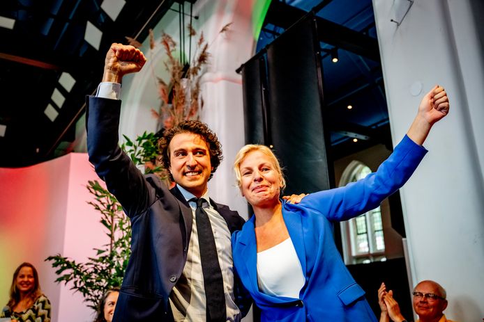 Jesse klaver (Groenlinks) en Attje Kuiken (PvdA)