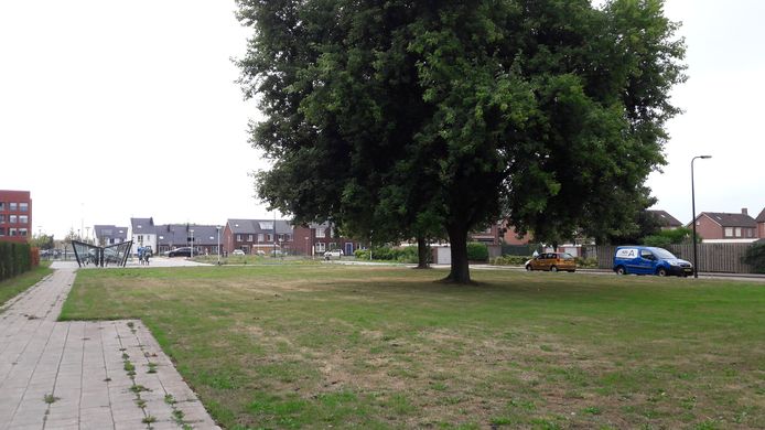 De plaats waar de nieuwe kerk gebouwd wordt.
