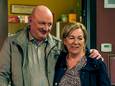 Ludo Hellinx (Patrick) en Hilde Van Haesendonck (Jenny) in 'Familie'.