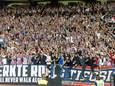 Willem II-supporters bij de thuiswedstrijd tegen ADO Den Haag.