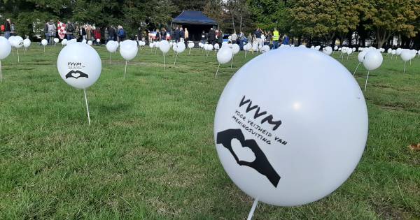 Er was politie aanwezig, maar het verliep allemaal gemoedelijk.