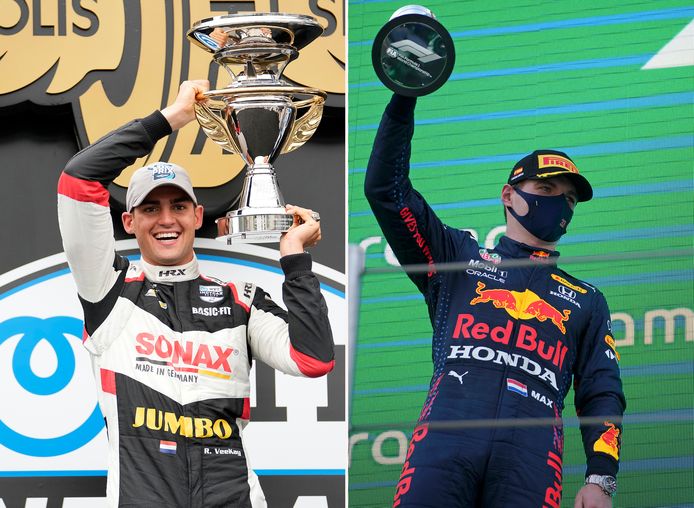 Rinus van Kalmthout en Max Verstappen.