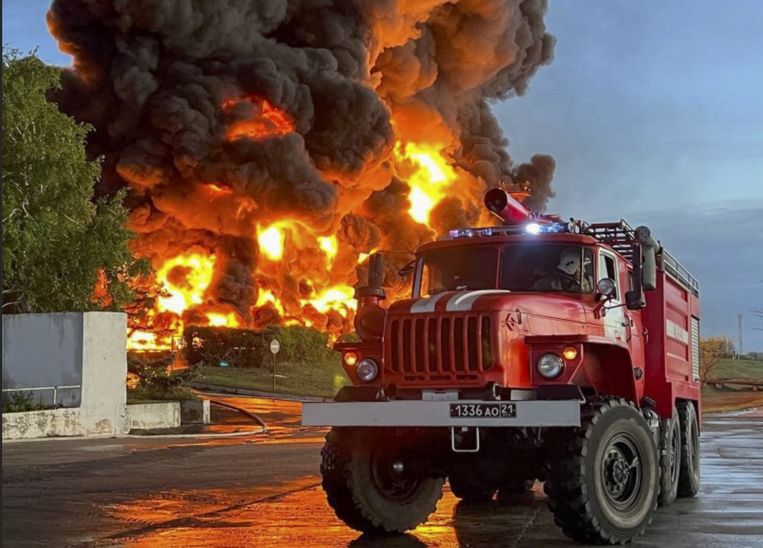 One Russian oil depot after another caught fire