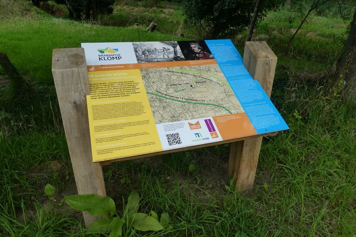 Uitleg over de Slag bij Boxtel aan de Schrijvershoef in Schijndel.
