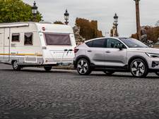 Trekgewicht elektrische auto bij caravans vaak een probleem
