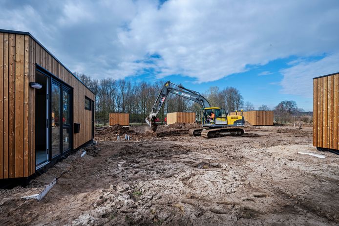 Skaeve huse in aanbouw