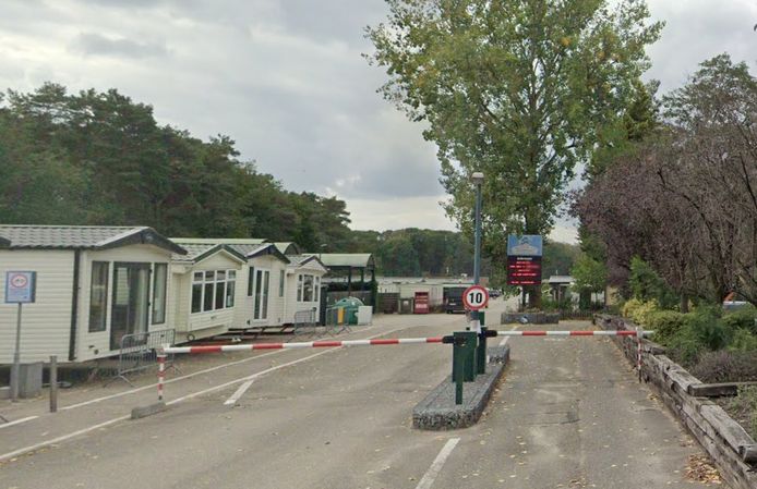 De ingang van camping Molenzijdse Heide, waar de verkrachting plaatsvond.