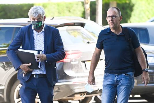 Cercle Brugge-voorzitter Vincent Goemaere (rechts).