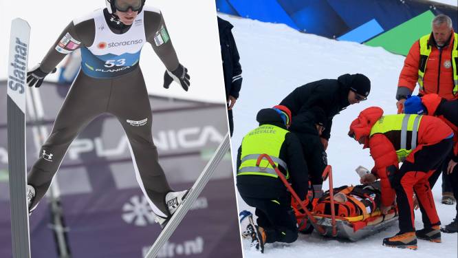 La terrible chute d’une star slovène du saut à ski