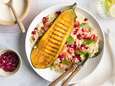Wat Eten We Vandaag: Gemarineerde aubergine steak met bulgur salade