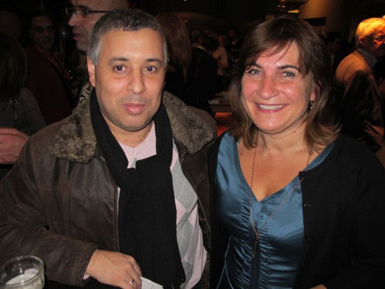 Liliane Ploumen (PvdA) met Miloud Bouzrou (ex-raadslid Slotervaart PvdA).<br /><br /> Beeld 