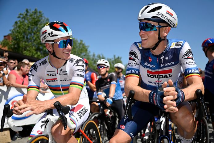 Remco Evenepoel en Tim Merlier zullen in de Vuelta niet samen koersen.