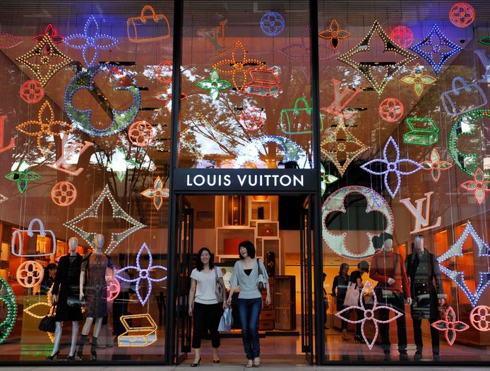 De Louis Vuitton winkel in Tokio