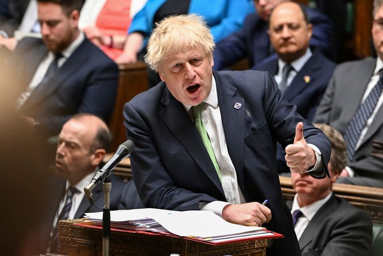 De Britse premier Boris Johnson. Beeld AP