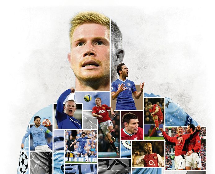 Kevin De Bruyne staat met zijn 80 assists in de top 10 van beste passeur ooit in de Premier League. Ook in het lijstje: Ryan Giggs, Cesc Fabregas, Wayne Rooney, Frank Lampard, Dennis Bergkamp, David Silva, Steven Gerrard, James Milner en David Beckham. En De Bruyne heeft van elk wat.