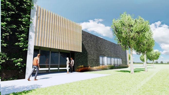 Een toekomstbeeld van de nieuwe turnzaal.