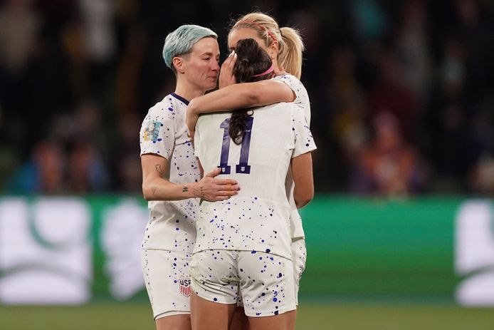 Megan Rapinoe, Sophia Smith and Lindsay Horan mourn their World Cup elimination.