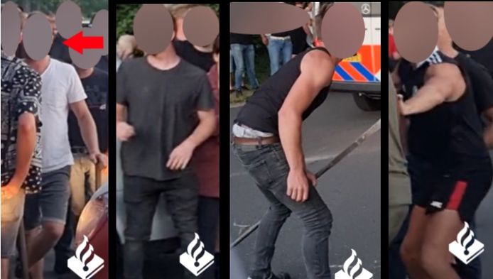 Het beeld van de gezochte verdachten zoals nu gepubliceerd op de website van de politie Gelderland.