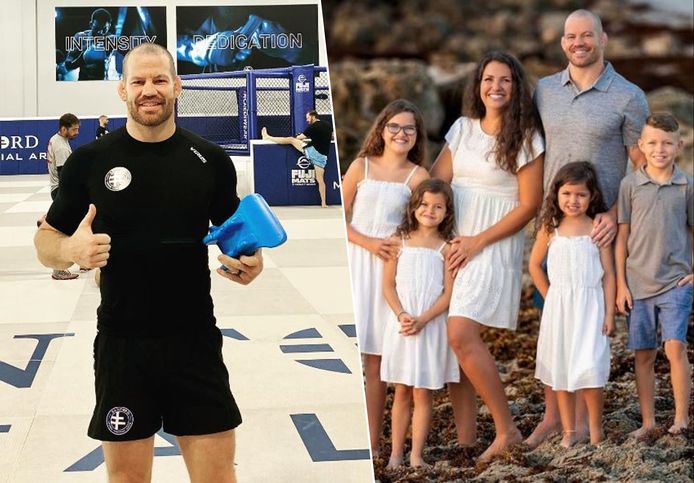 Ex-MMA-vechter Nate Marquardt en zijn gezin.