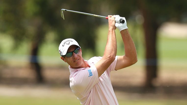 Nicolas Colsaerts heeft met een gedeelde 94e plaats een zwakke start genomen op het Australian Masters golftoernooi Beeld GETTY