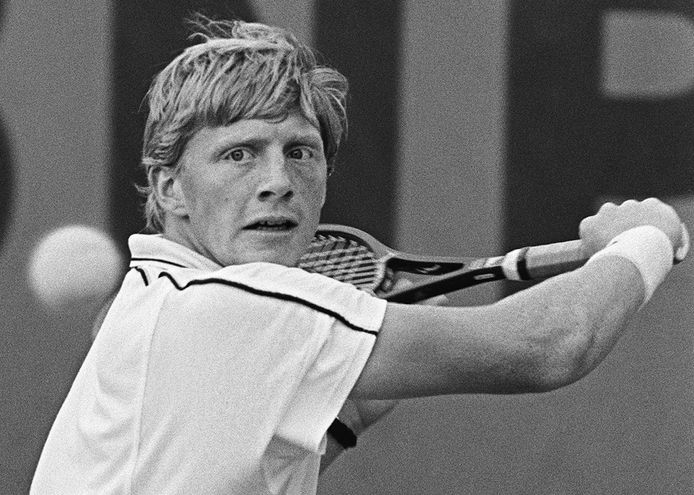 Boris Becker at Roland Garros in 1986.