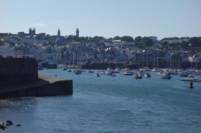 Saint Peter Port, hoofdstad van Guernsey.