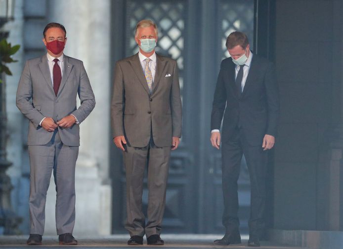 VLNR: Bart De Wever, koning Filip en Paul Magnette.