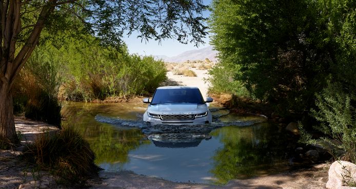 De Range Rover Evoque gaat ook te water, als je dat wil