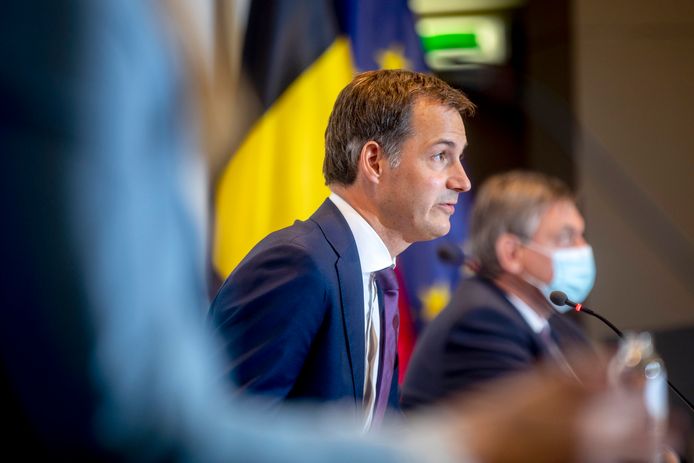 Alexander De Croo lors d'un Codeco en juillet dernier.