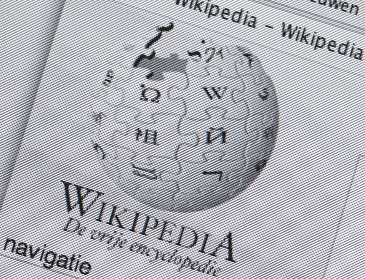 Logo van Wikipedia  Beeld ANP 