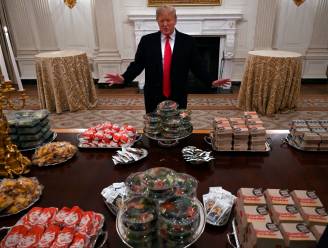 Geen geld door shutdown, dus betaalt Trump groot ‘fastfood-feest’ in Witte Huis uit eigen zak