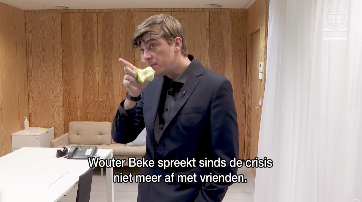 De woordvoerder van 'De ideale wereld' Beeld vrt