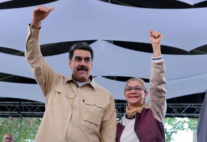 President Nicolás Maduro en zijn vrouw Cilia Flores.