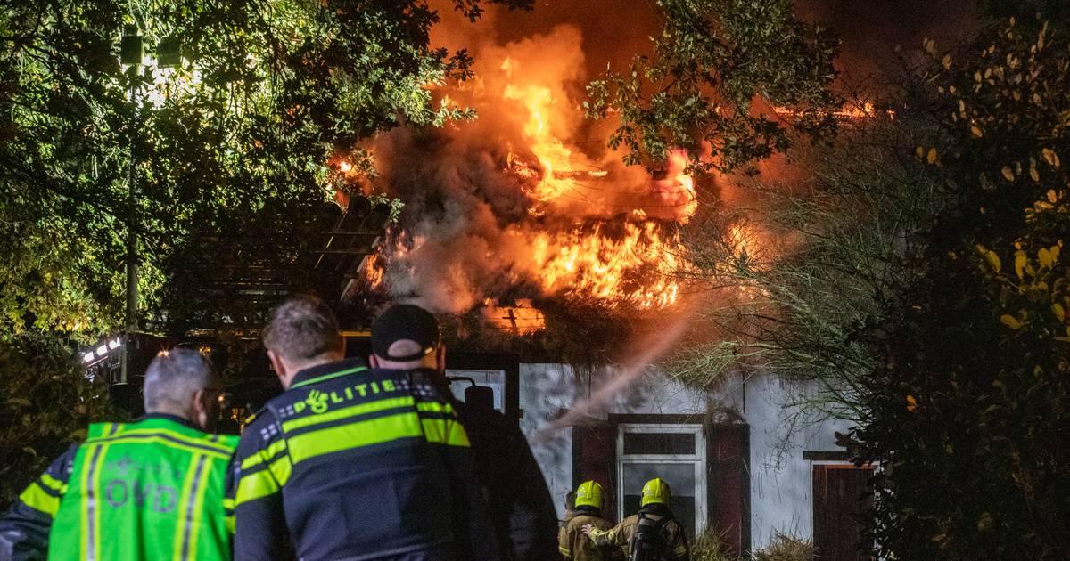 Massive Fire Engulfs House in Bergen op Zoom