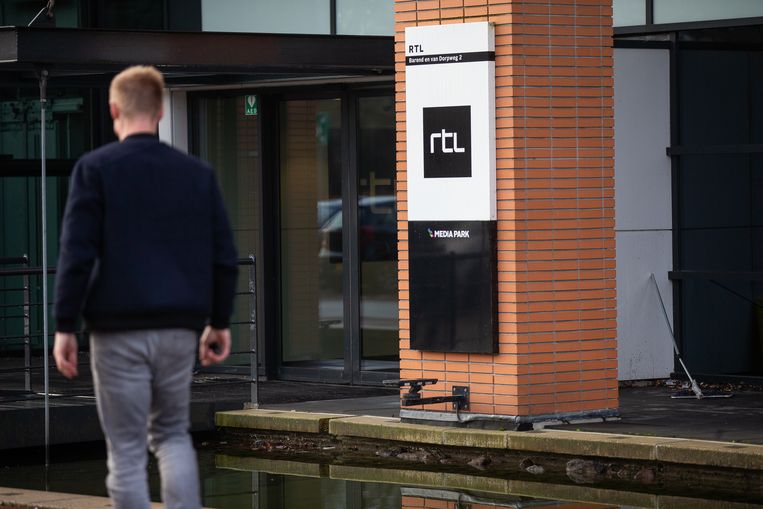 Het kantoor van RTL Nederland op het Media Park in Hilversum. Beeld ANP