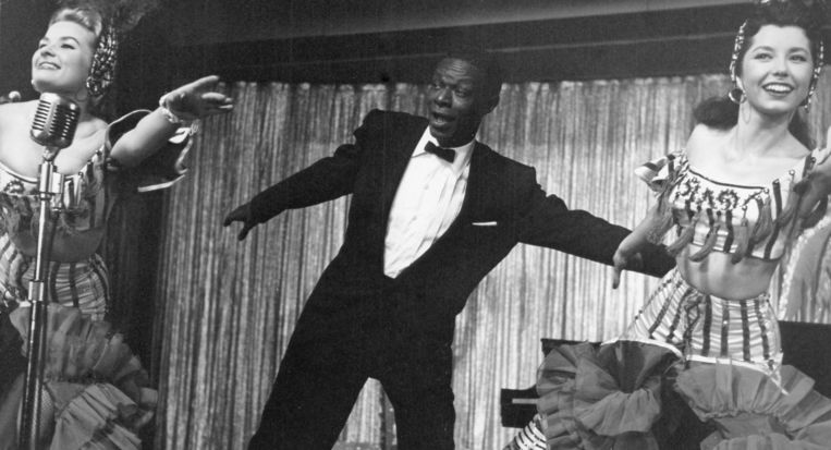 Nat ‘King’ Cole in Vegas in 1955.  Beeld Getty